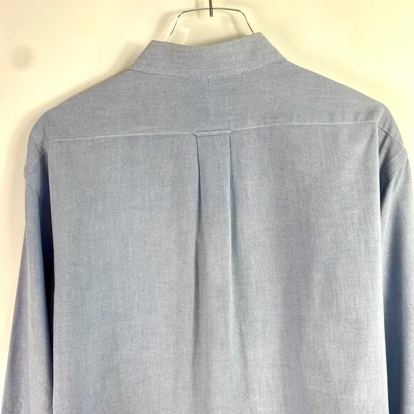 CLUB ROOM Vintage Blue Solid Button Down Shirt - Picture 7 of 8